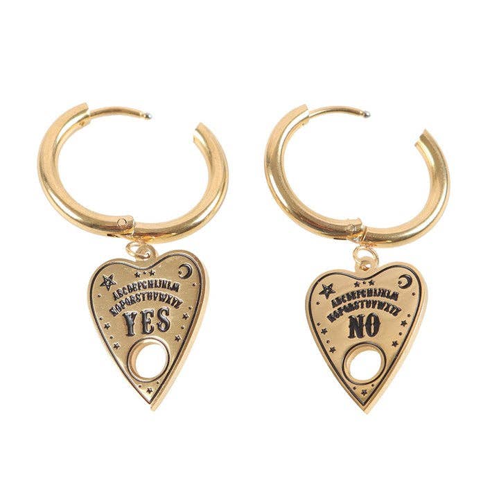 Boucles d’Oreilles Planchette « Talking Board » – Dorées