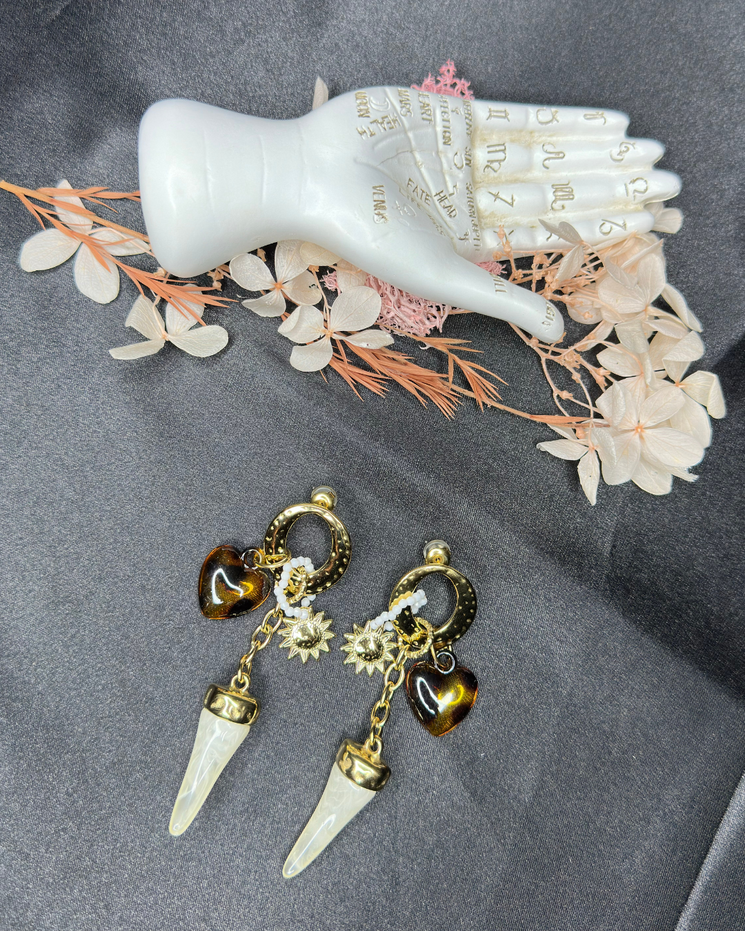 Boucles D'Oreilles "ALMA" - Blanc