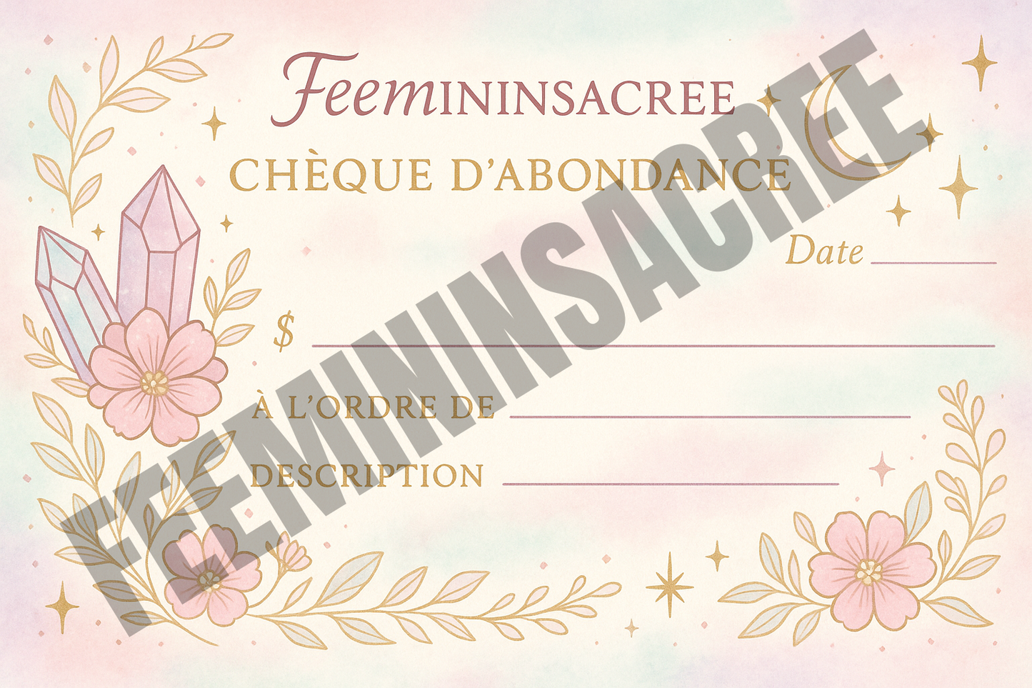 Chèque d'Abondance & Son Manuel