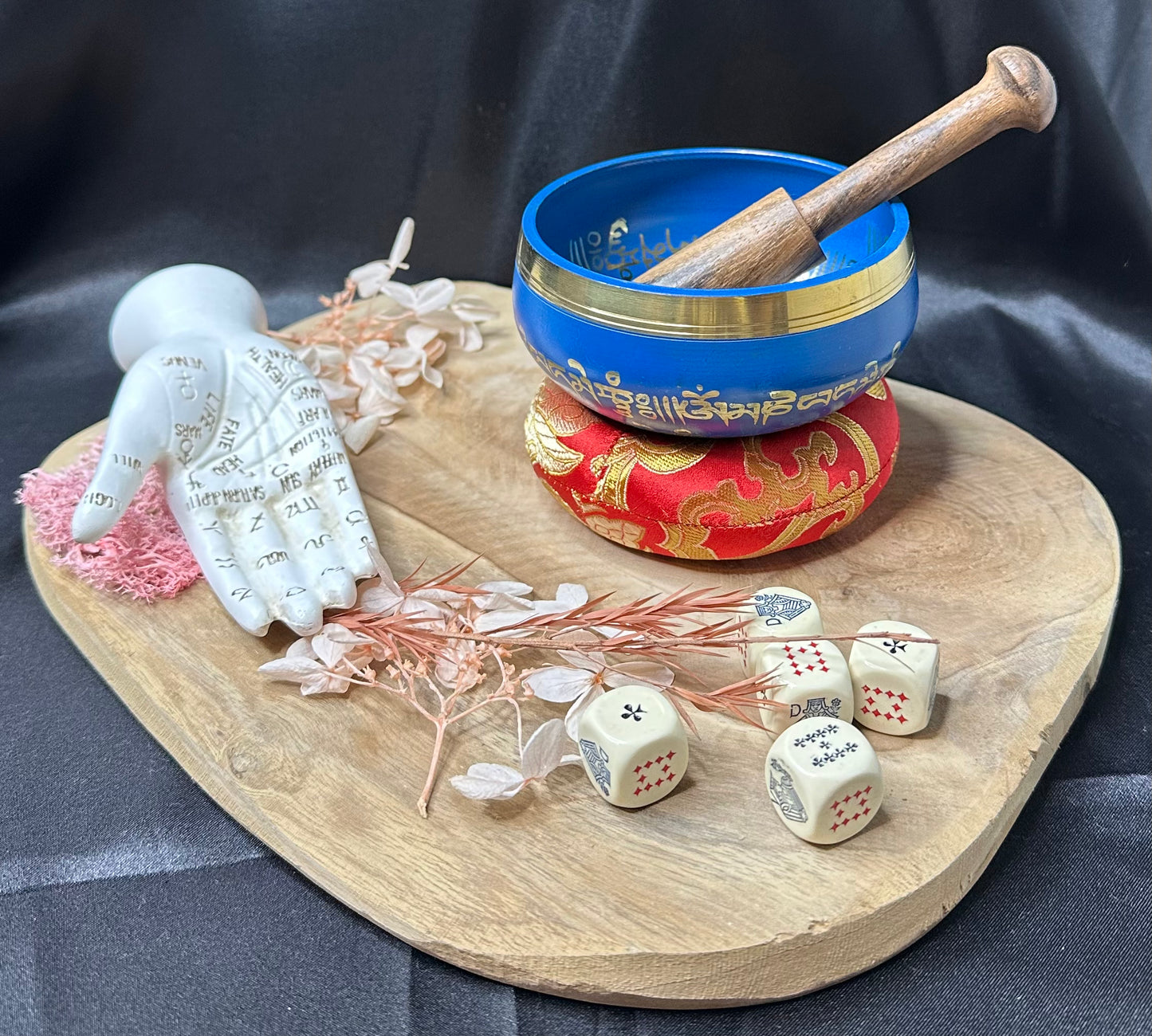 Coffret Bol Chantant Bleu & Doré