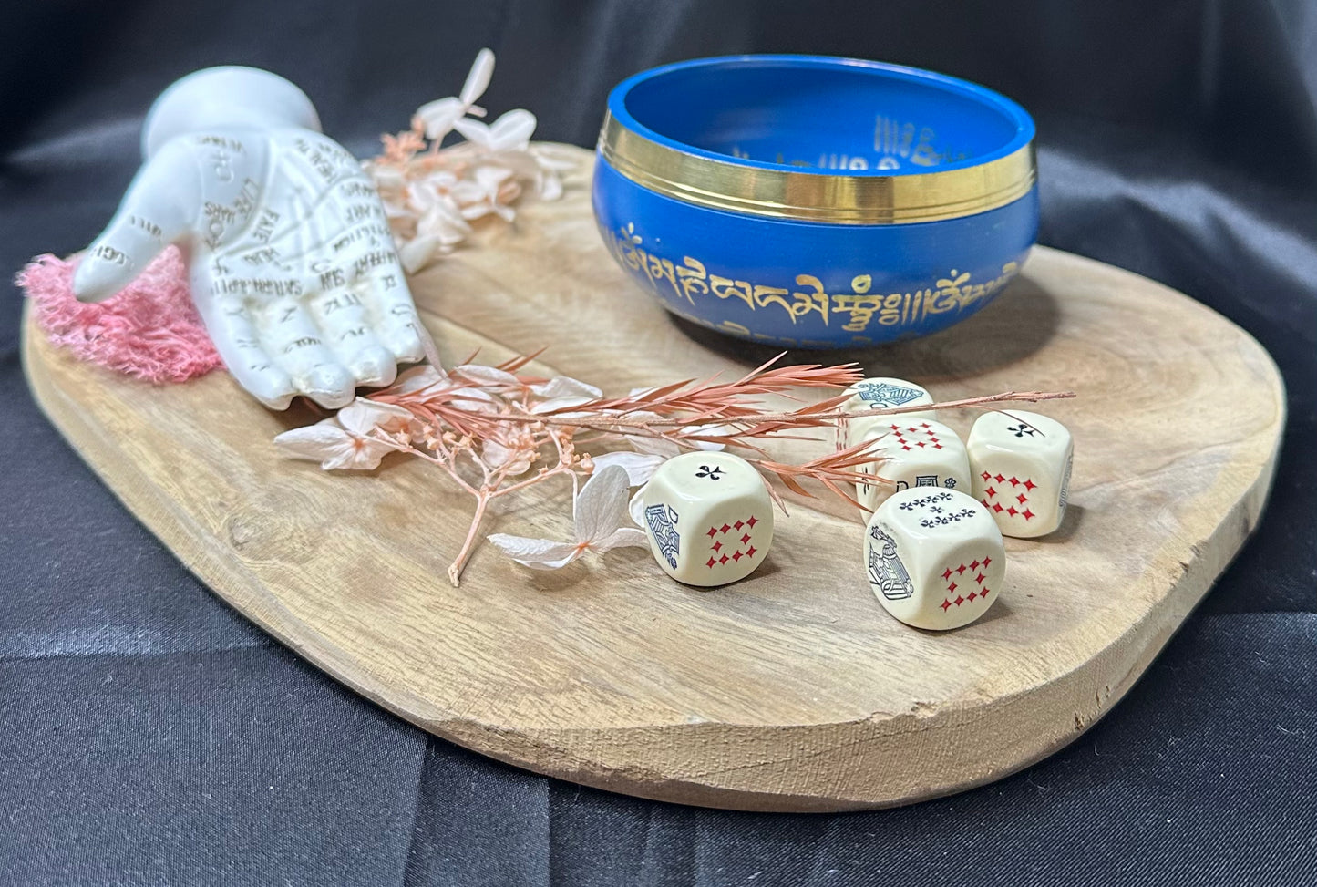 Coffret Bol Chantant Bleu & Doré