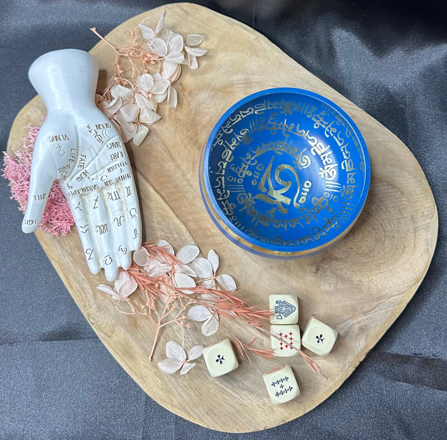 Coffret Bol Chantant Bleu & Doré