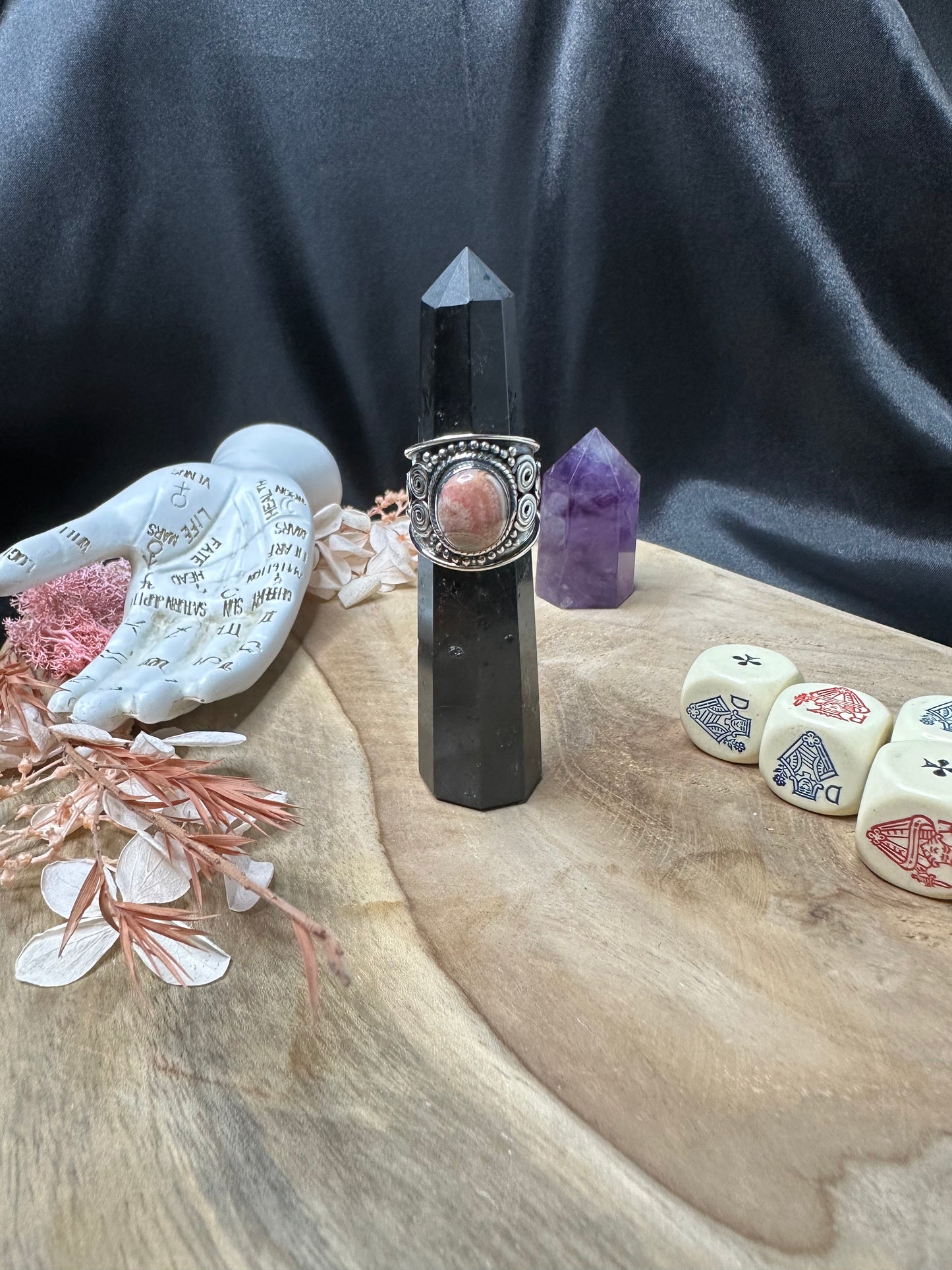Bague Rhodochrosite Argent 925 (54) - Amour & Guérison