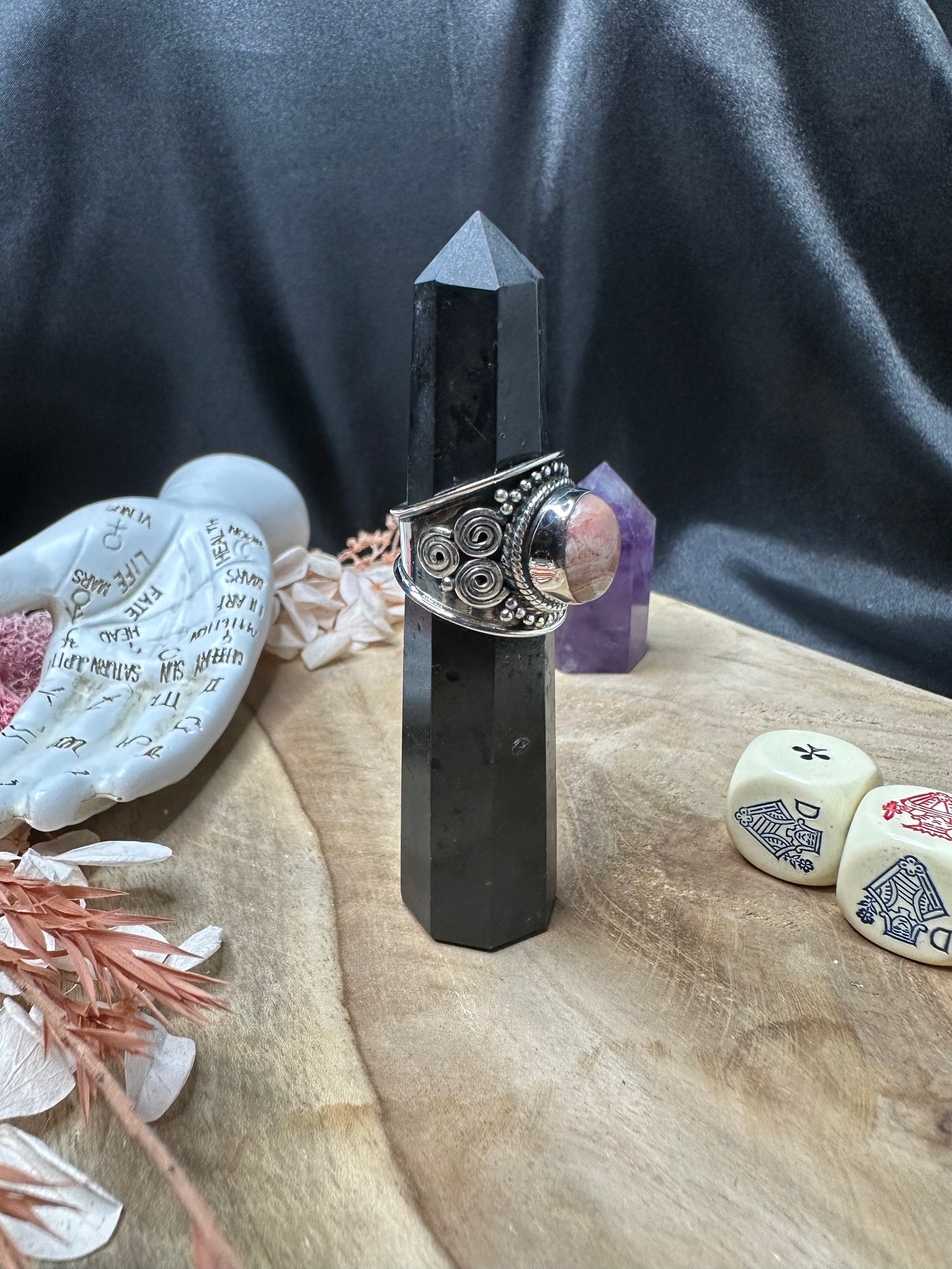 Bague Rhodochrosite Argent 925 (54) - Amour & Guérison