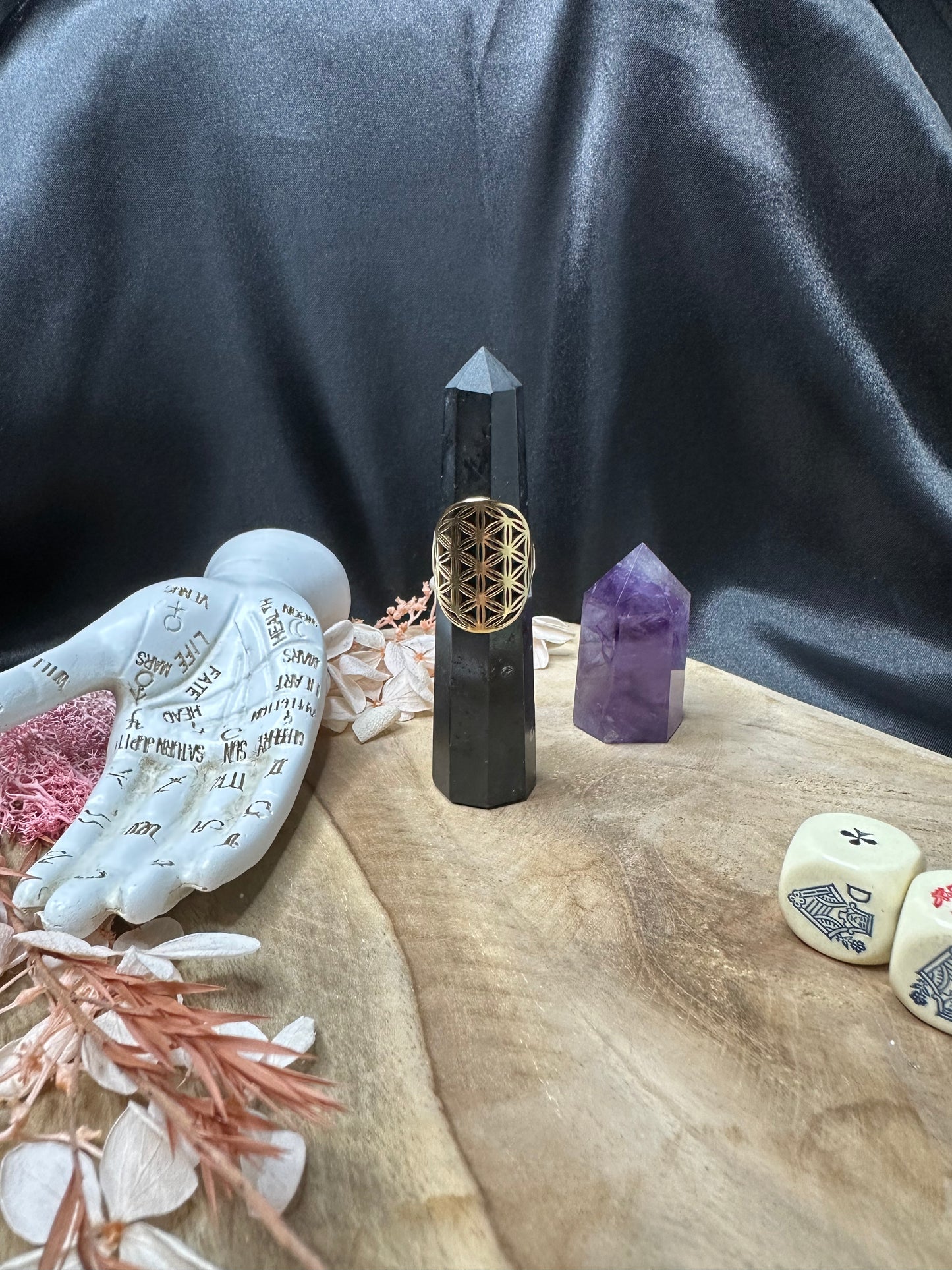 Bague Fleur de Vie (T.U) - Harmonie & Création