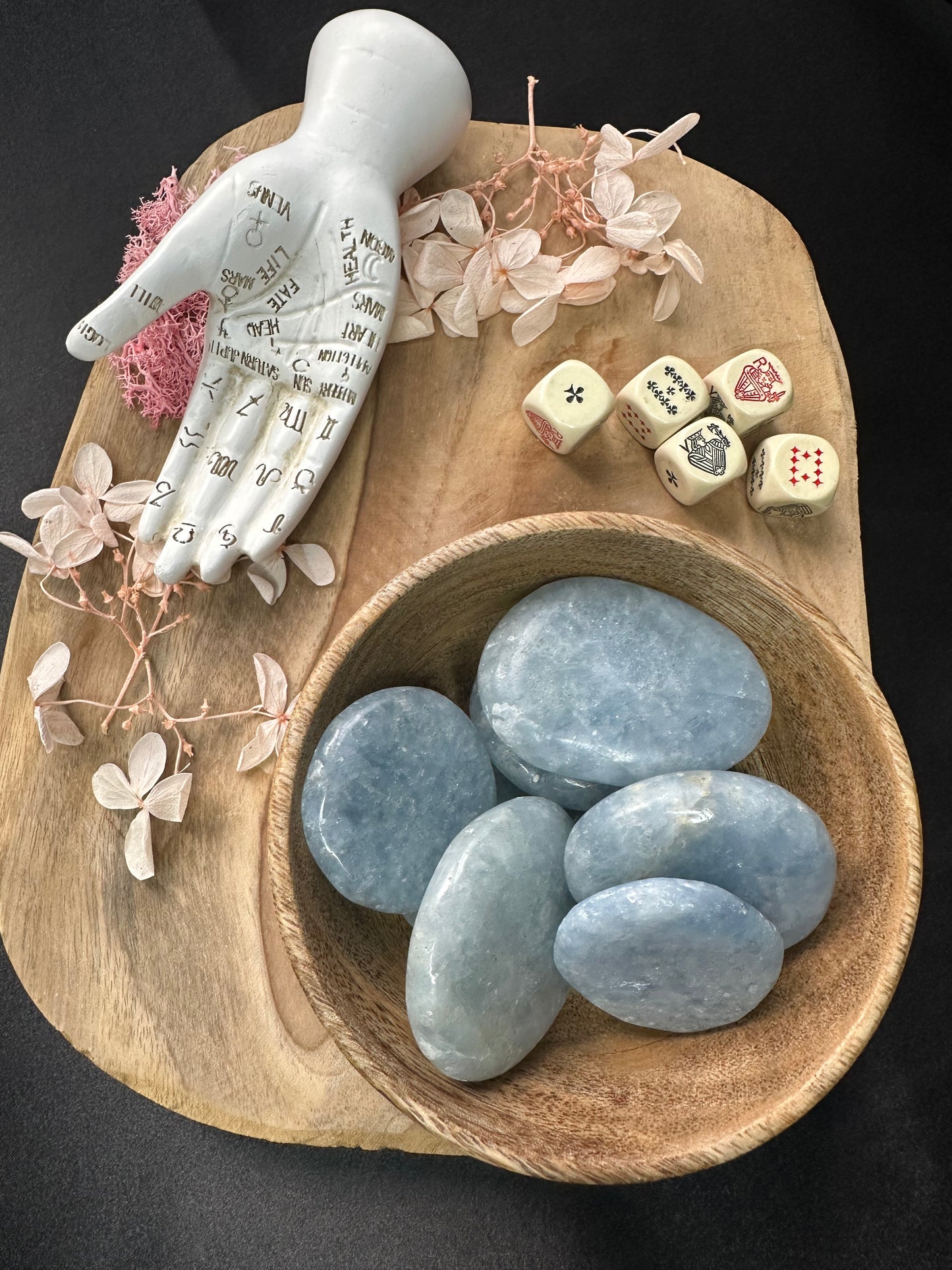 Pierre Plate Calcite Bleue – Communication & Apaisement