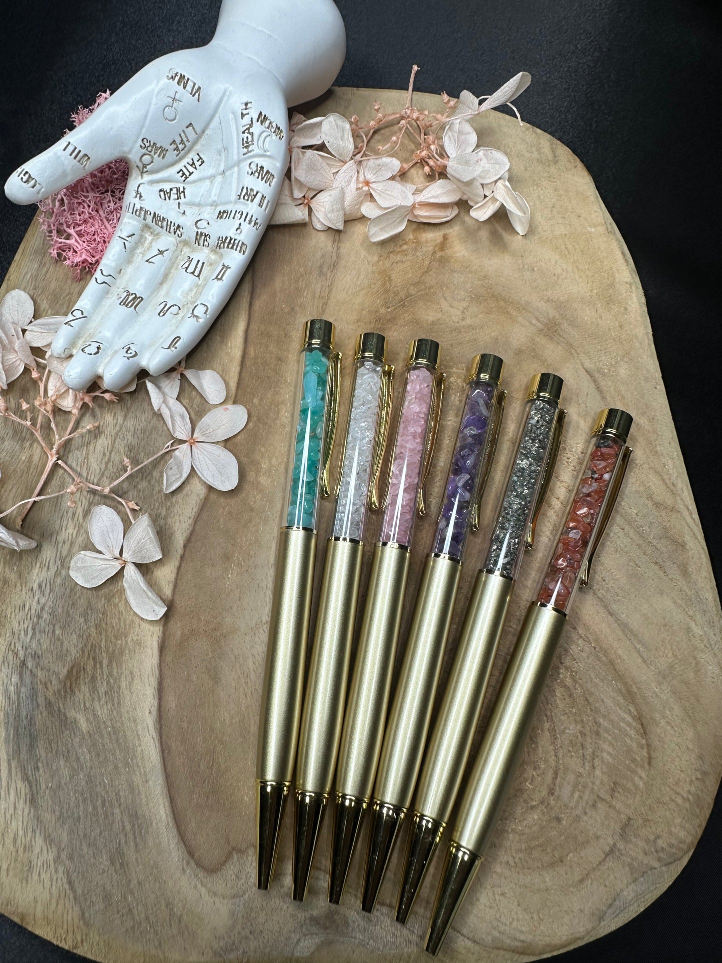 Stylos Remplis de Pierres Précieuses