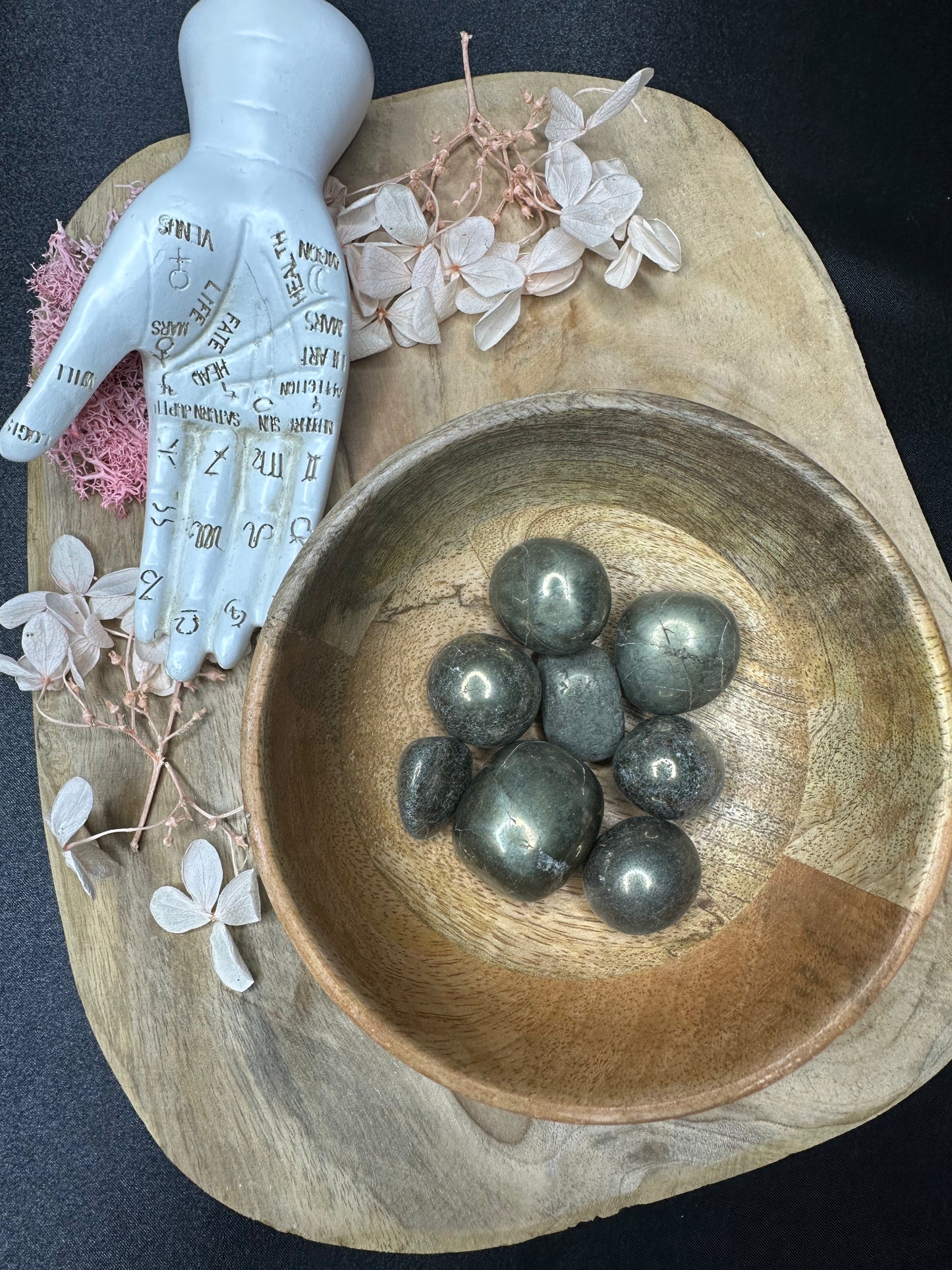 Pierres Roulées en Pyrite - Prospérité & Énergie