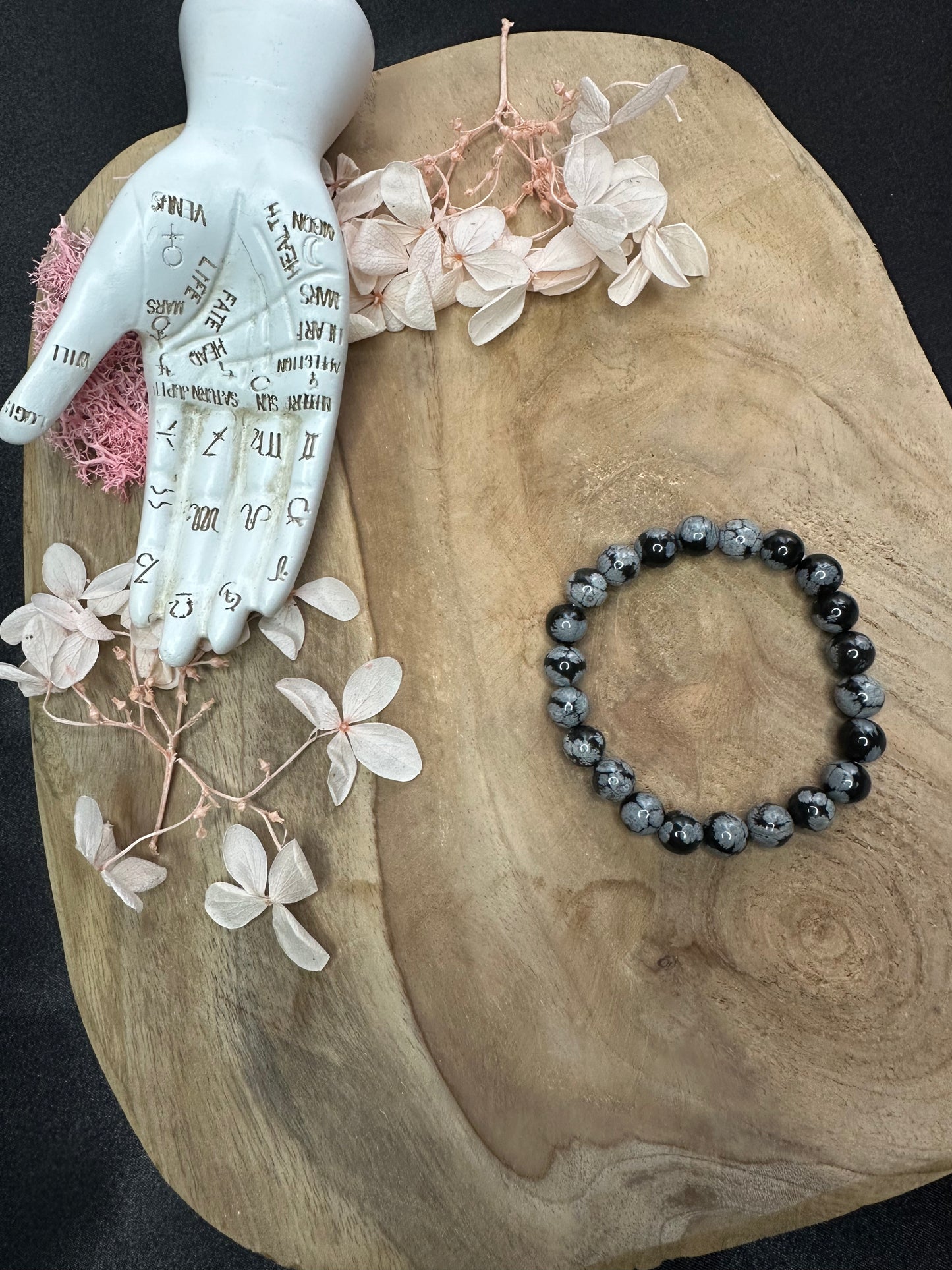 Bracelet Obsidienne Neige - Equilibre & Protection