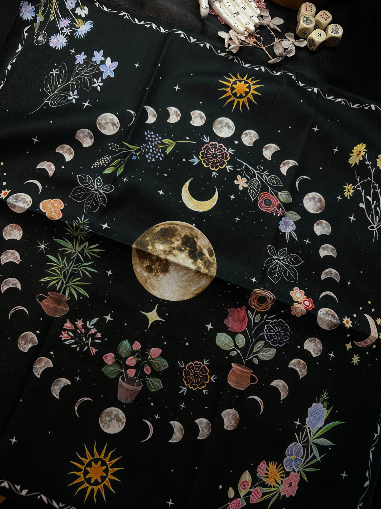 Tapis de tirage – Lunaire & Floral