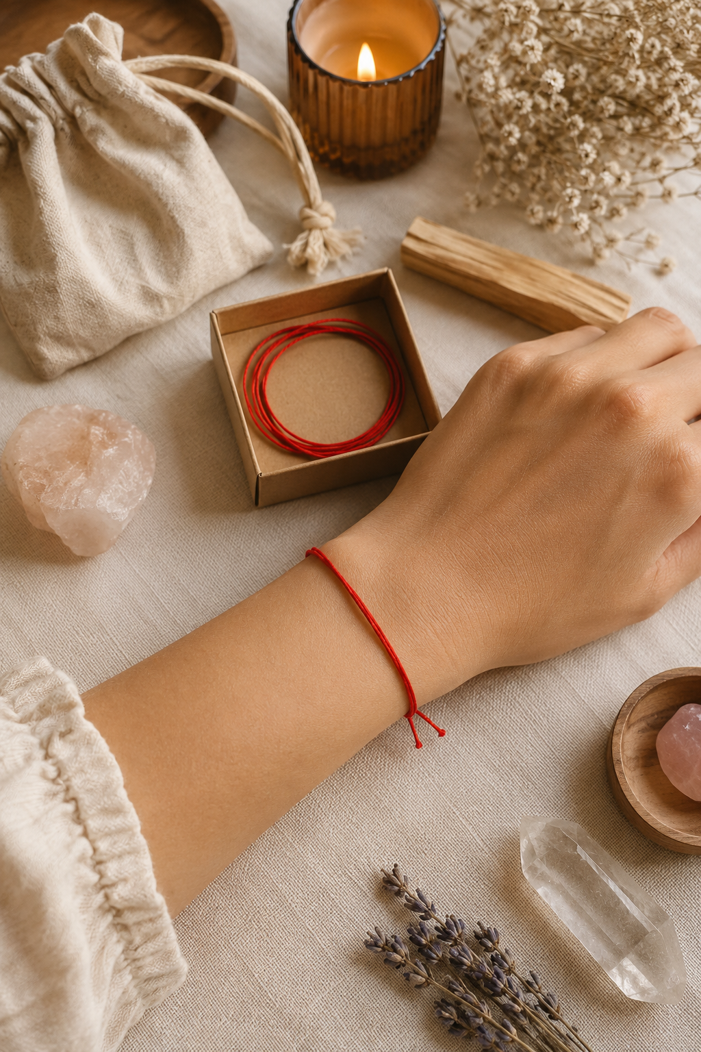 Le Bracelet Fil Rouge & son kit de rituel
