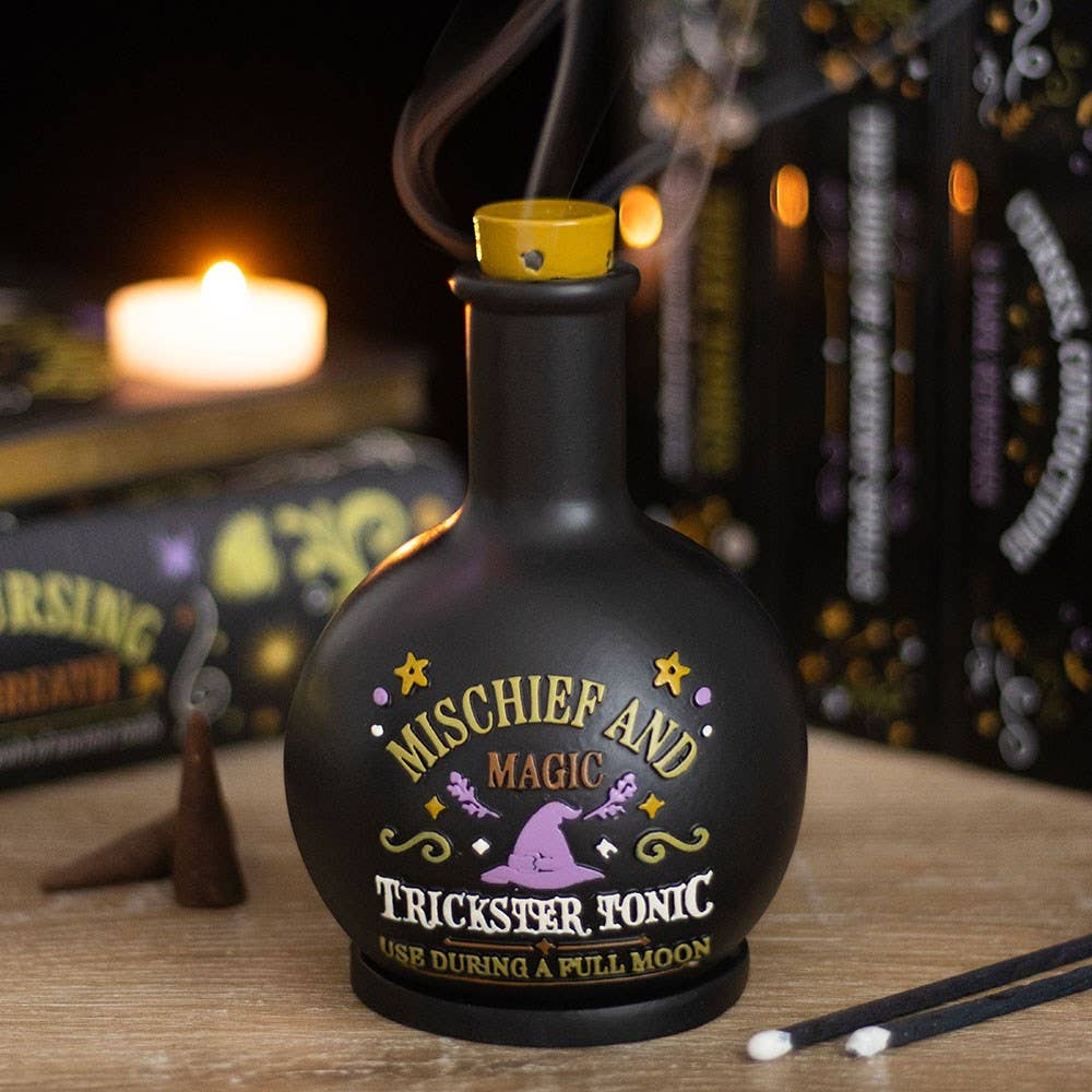 Porte-Cône d’Encens Fiole de Potion – « Espièglerie & Magie »