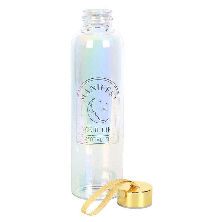Bouteille en Verre Irisée « Manifest Your Life » – 500 ml