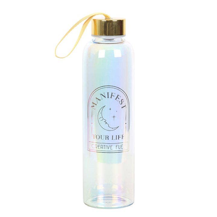 Bouteille en Verre Irisée « Manifest Your Life » – 500 ml