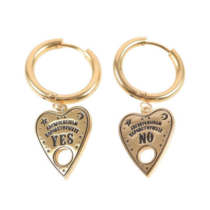 Boucles d’Oreilles Planchette « Talking Board » – Dorées
