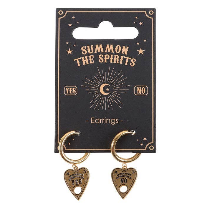 Boucles d’Oreilles Planchette « Talking Board » – Dorées