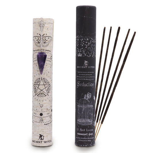 Encens Ancient Witch Spell – Séduction & Pendule en Améthyste
