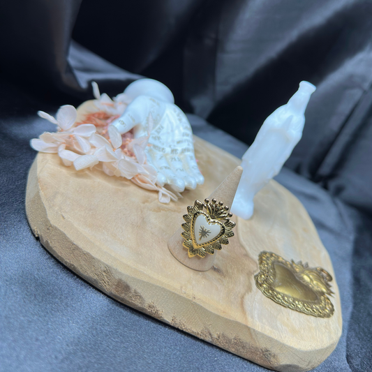 Bague Coeur Ex-Voto - Blanc