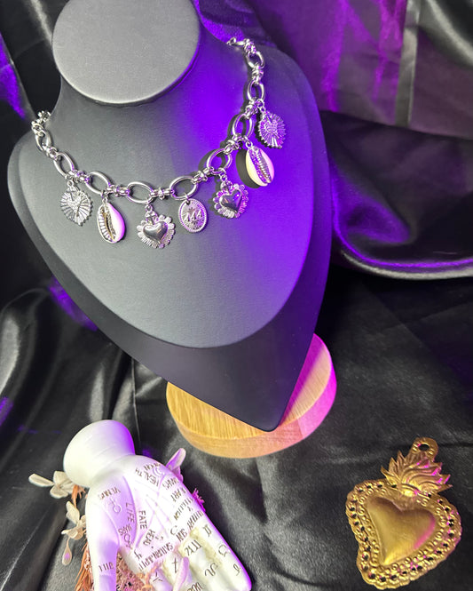 Collier Argenté en Acier Inoxydable "444"