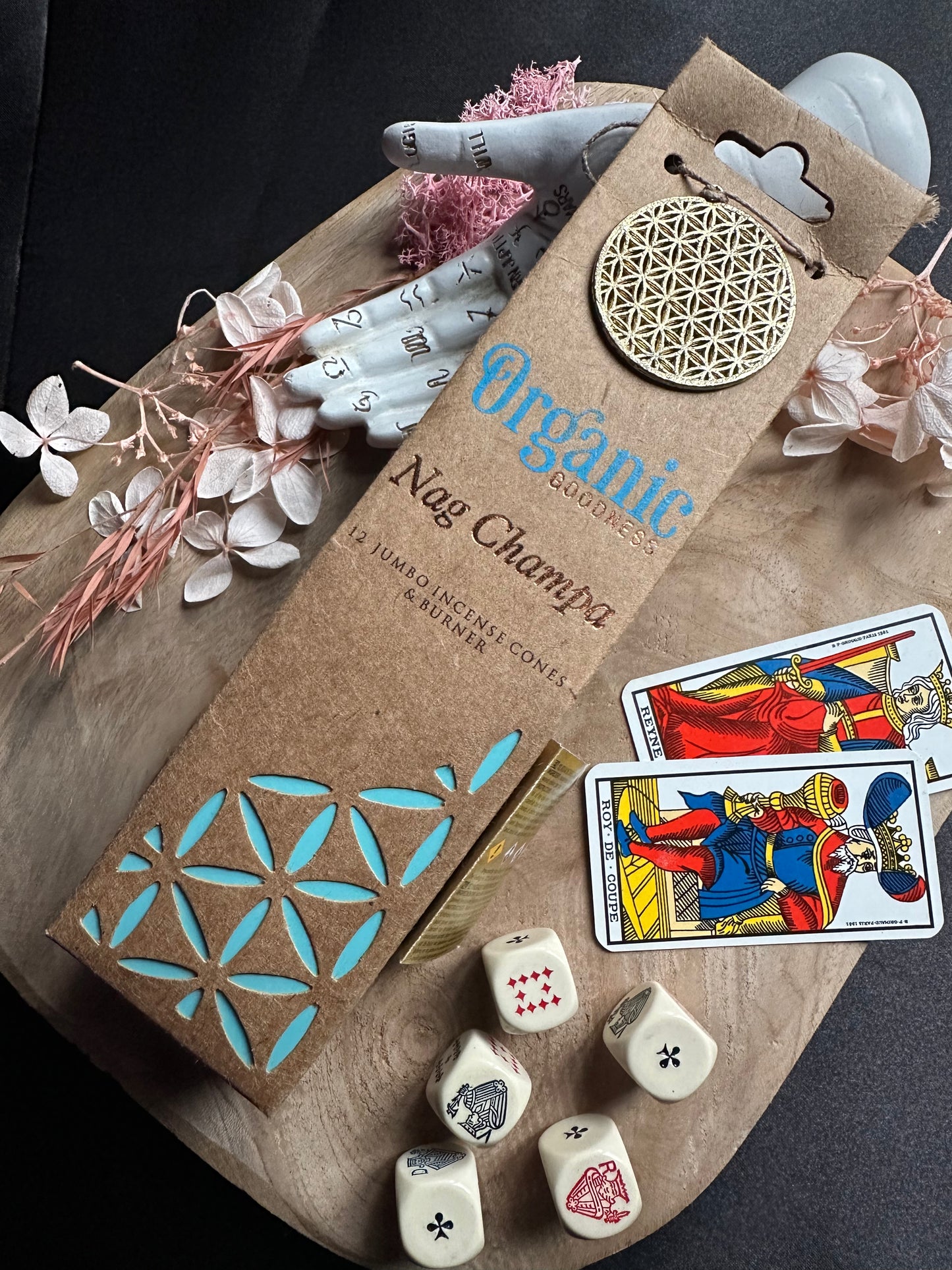 Encens "Organic Goodness" Nag Champa en cône & son brûleur