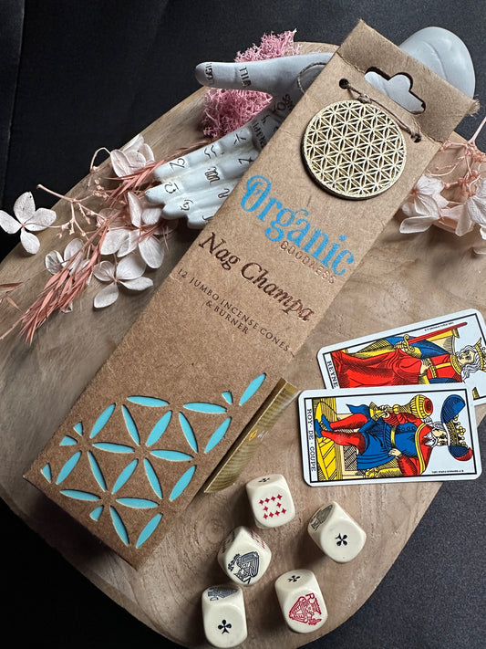 Encens "Organic Goodness" Nag Champa en cône & son brûleur