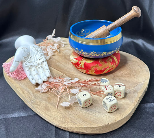 Coffret Bol Chantant Bleu & Doré
