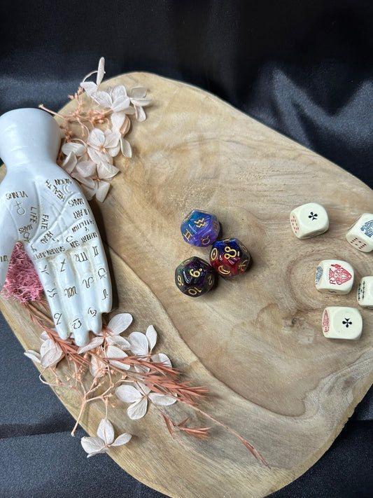 Set de 3 Dés Astrologiques