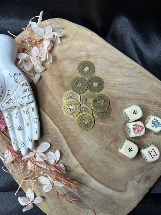 Pièces Chinoises Porte-Bonheur – Set de 10