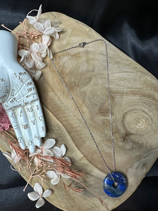 Pendentif Donut Lapis-Lazuli - Sagesse & Vérité