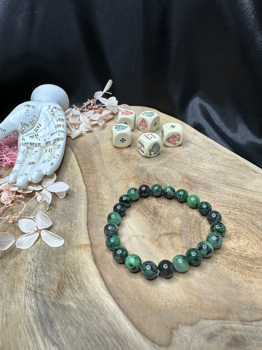 Bracelet Rubis Zoïsite - Guérison & Vitalité